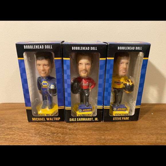 Lot Of 3 NASCAR Bobbleheads Dale Earnhardt Jr